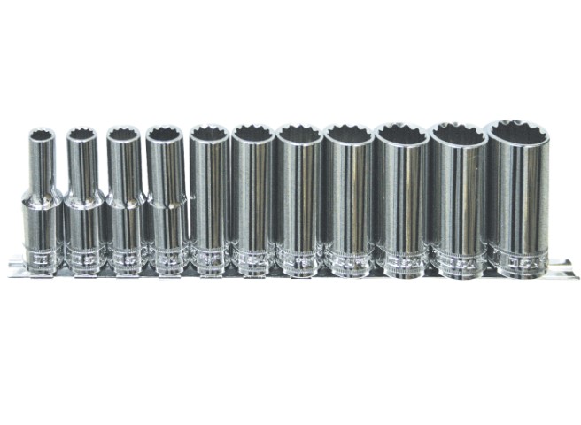 SP - 11PC 1/2 DR 12PT SAE DEEP SOCKET SET 